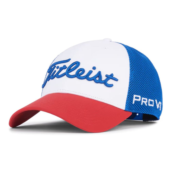 Titleist Tour Performance Mesh Hat (White/Royal/Red)