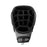 Top-down view of the 14-way velvet-wrapped divider top on the Ghost Golf GT-14 cart bag in Kovert OPS grey/black