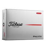 Silver Titleist Pro V1x one-dozen box with a 5-6-7-8 high numbers badge