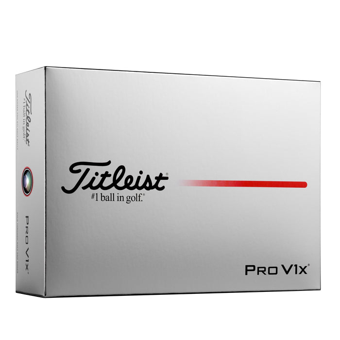 Silver Titleist Pro V1x one-dozen box