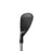 Face of the Titleist Vokey SM11 wedge in Jet Black, toe-up view showing grooves and chrome steel shaft