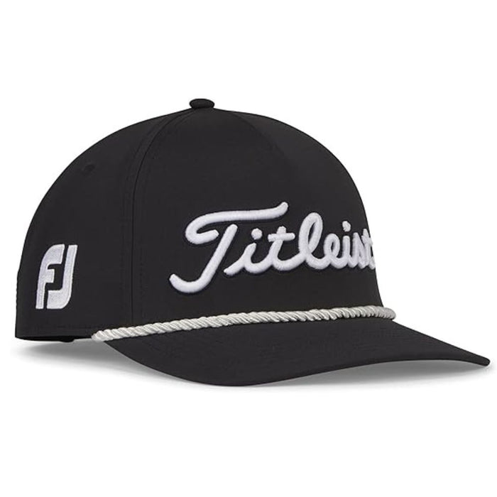 Titleist Tour Rope Flat Bill - Black/White