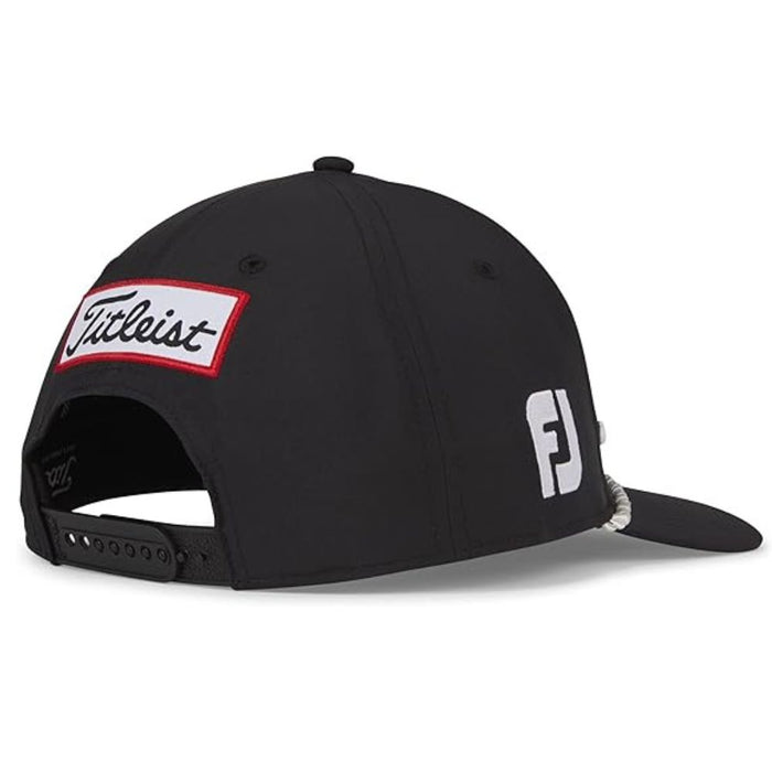 Titleist Tour Rope Flat Bill - Black/White