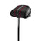 Black Wilson Infinite mallet putter headcover with white INFINITE lettering, red stitched stripes and perforated side