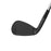 Face view at address of the Wilson Infinite wedge in black satin with milled grooves and steel shaft