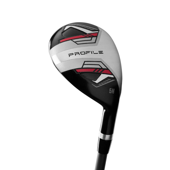 Wilson Profile 5-hybrid head in black and silver with red accents