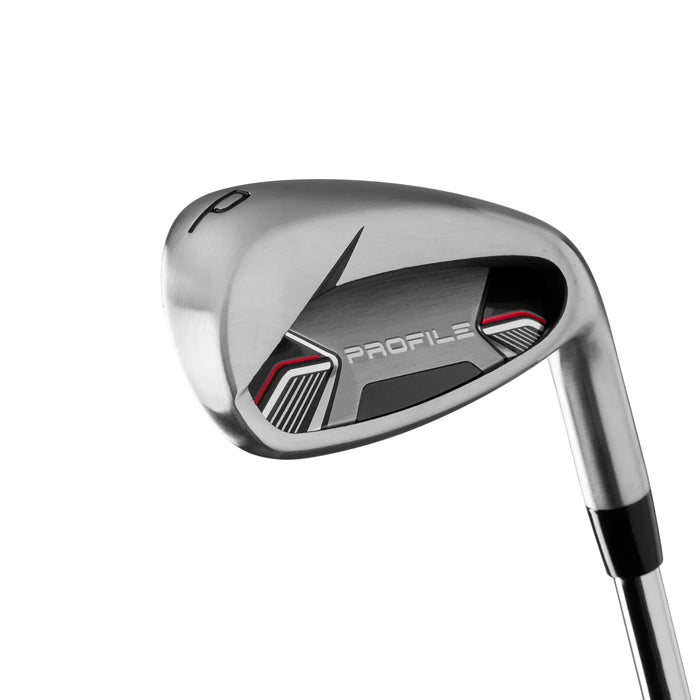 Wilson Profile pitching wedge, back view of the head marked P