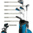Large Wilson Profile JGI junior set contents chart: driver, hybrid, irons, wedge, putter, stand bag and headcovers