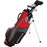 Small Wilson Profile JGI junior set in red, black and gray stand bag with clubs and driver headcover