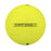 Side view of a yellow Wilson Staff Model X ball showing the STAFF MODEL X sidestamp between two lines